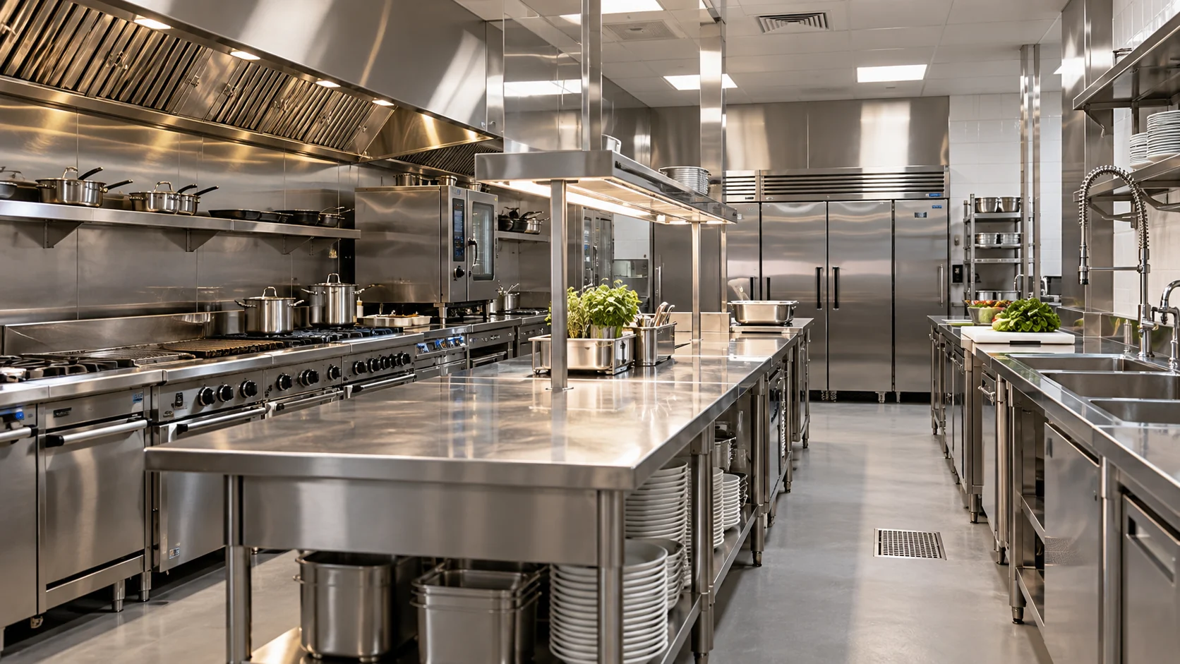 Cuisine professionnelle équipée
